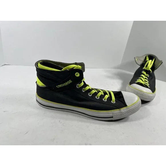 Converse Shoes Converse All Star Layer Mid Trainers High Top Sneakers Gym Neon Black 2 Poshmark